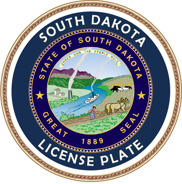 South Dakota License Plate Logo